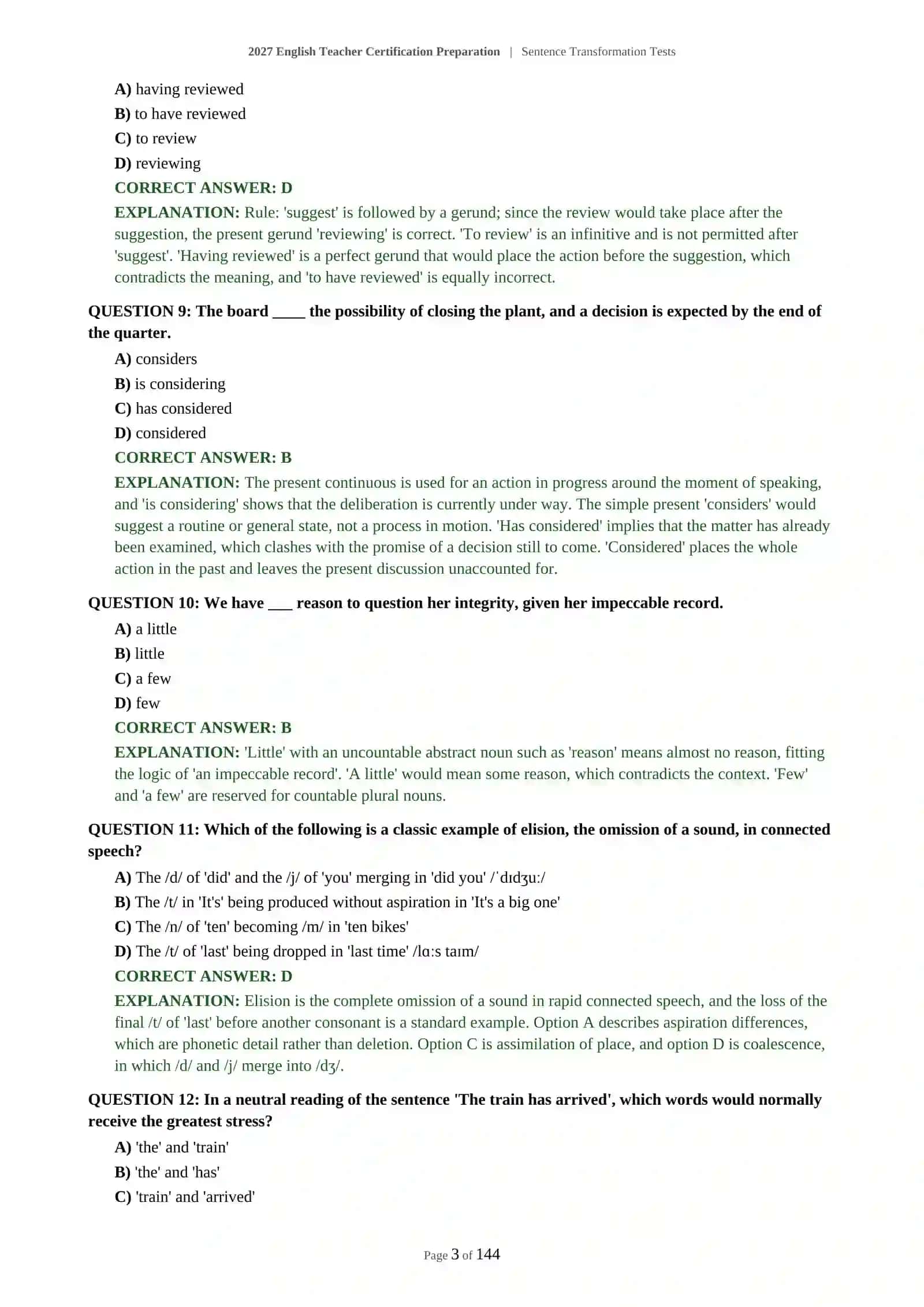 Sentence Transformation Tests 4