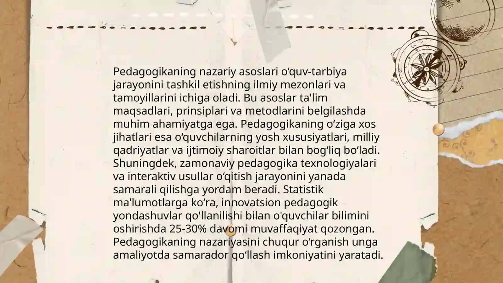 O’zbekistonda pedagogika fanining rivojlanishi 4