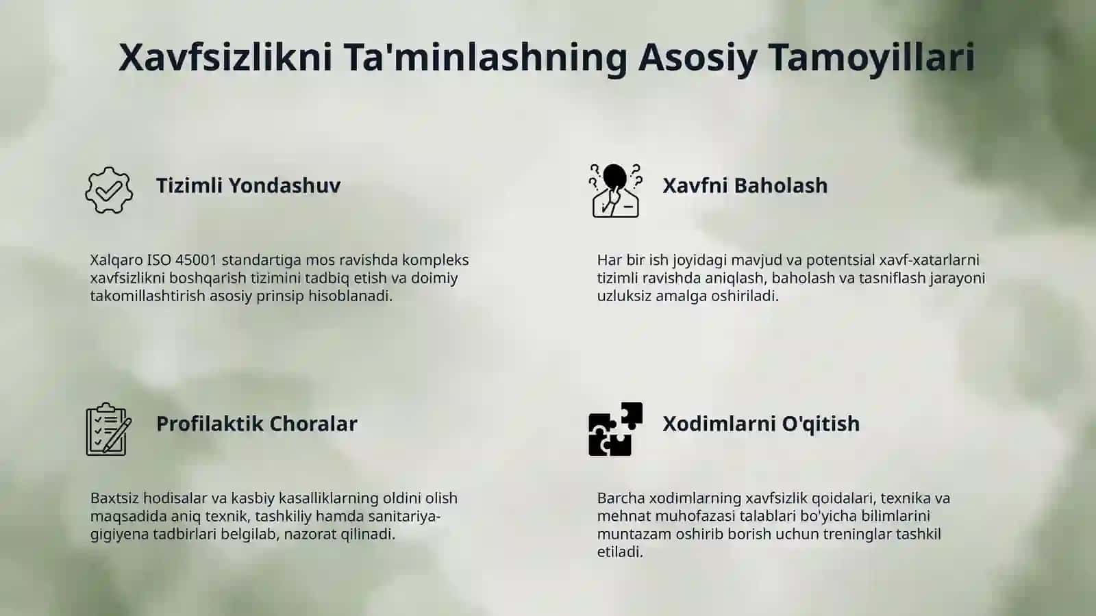 Mehnat muhofazasi va texnika xavfsizligi 4