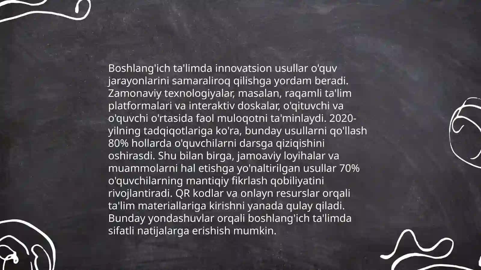 Tabiiy fanlar darslarida kuzatish orqali yangi bilim va tushunchalarni shakllantirish. Ekologik madaniyatni shakllantirishda õqituvchining kuzatishga yõnlatirilgan topshiriqlar 4