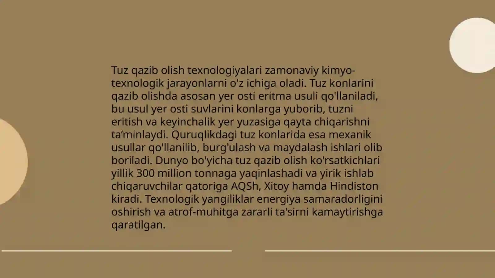 Tuzlarning olinish usullari 4