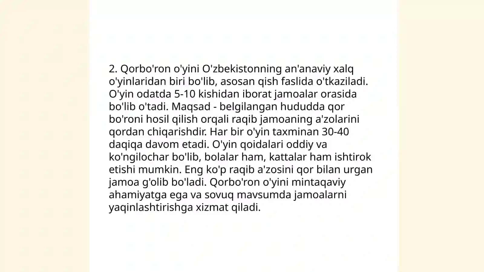 Qishki koʼngilochar oʼyinlar 4