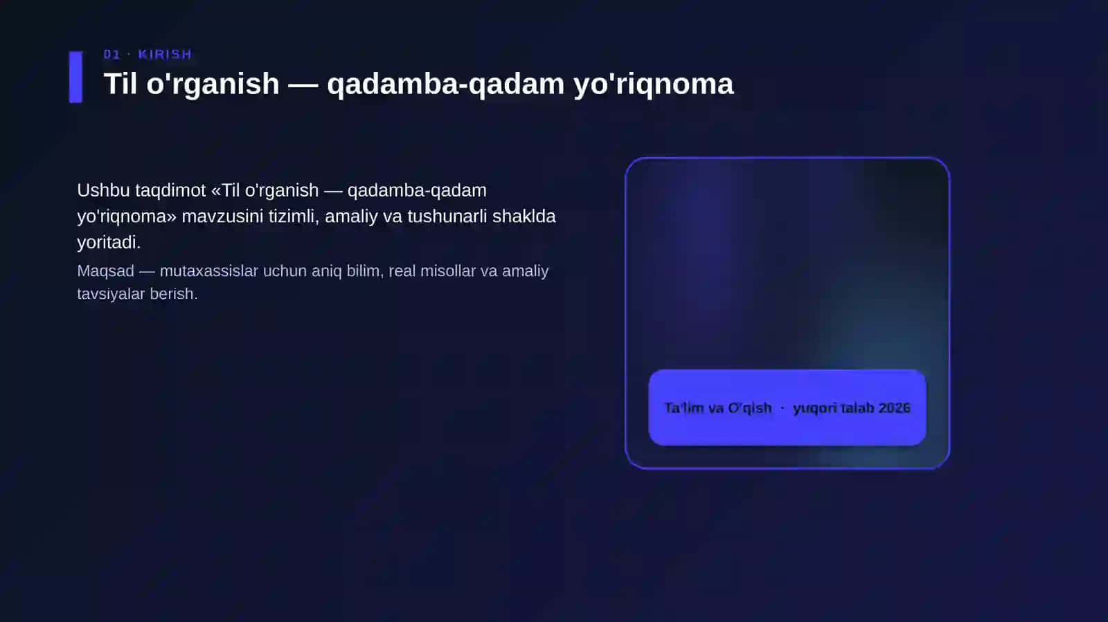 Til o'rganish — qadamba-qadam yo'riqnoma 4