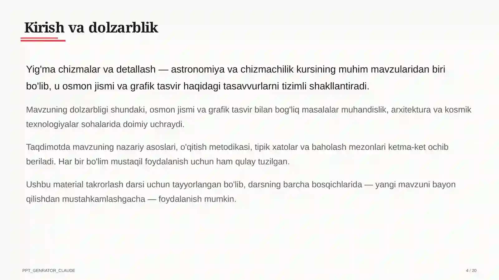 Yig'ma chizmalar va detallash (9-sinf) 4