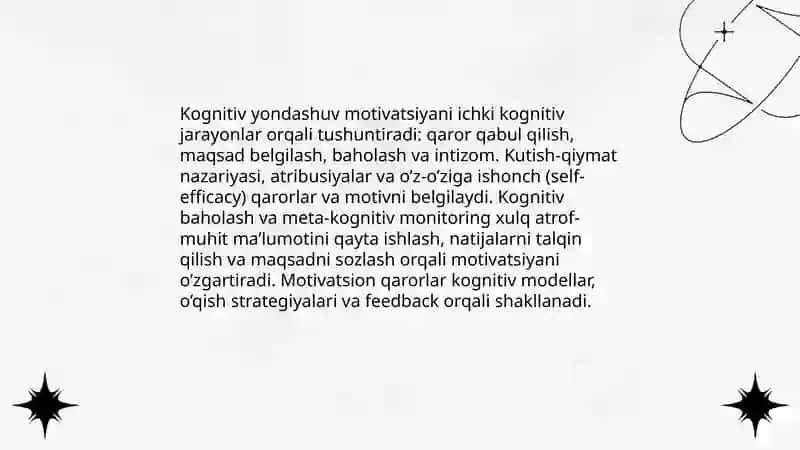 Behavioristik yondashuv (xulq-atvor va mustahkamlash nazariyasi) 4