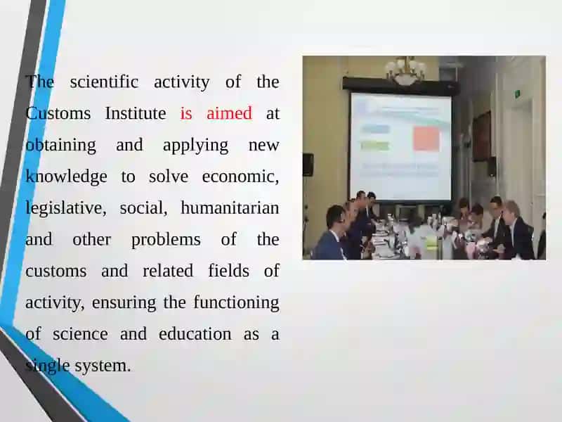 Science at the Customs Institute 4