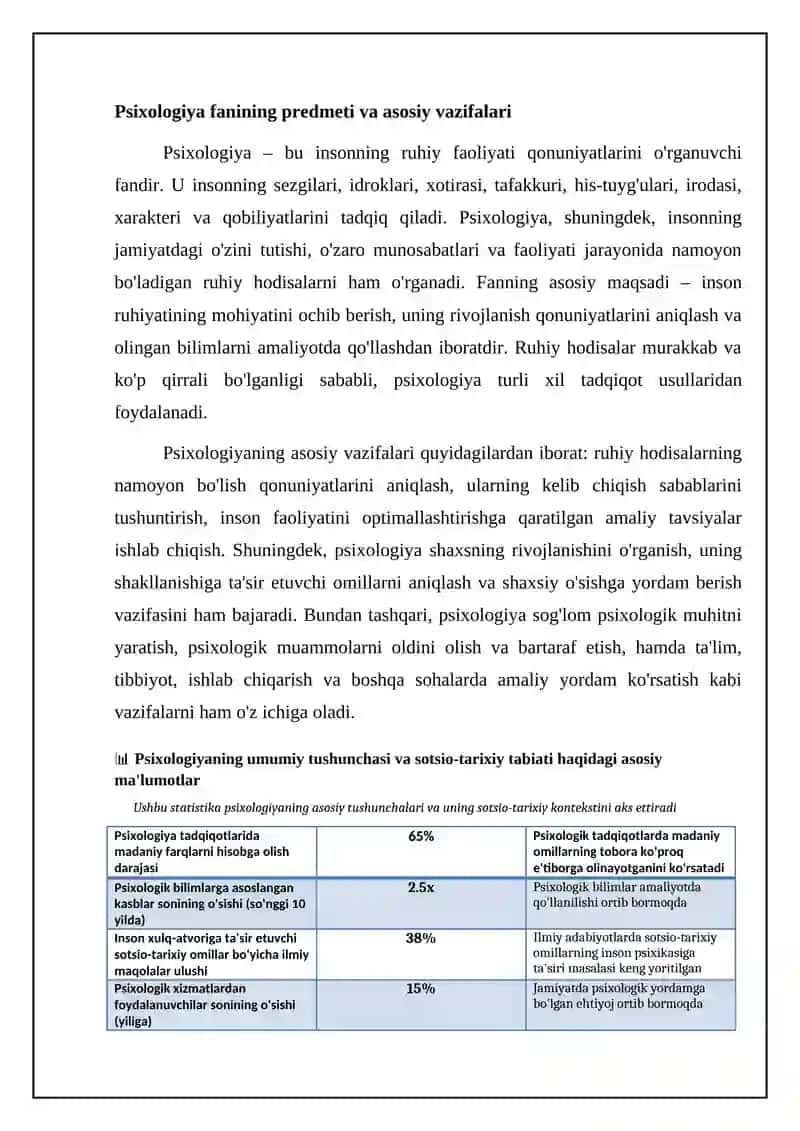 Pisixika haqida umumiy tushncha.Inson pisixikasining ichtimoiy tarixiy tabiati 4