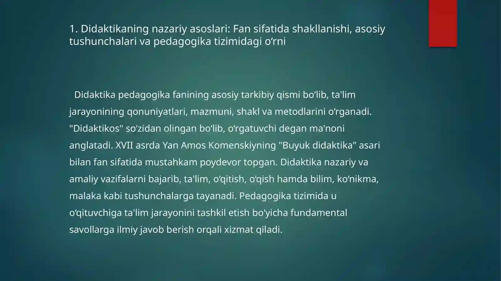 Umumiy pedagogika fanida tayyorlagan mustaqilishi 4