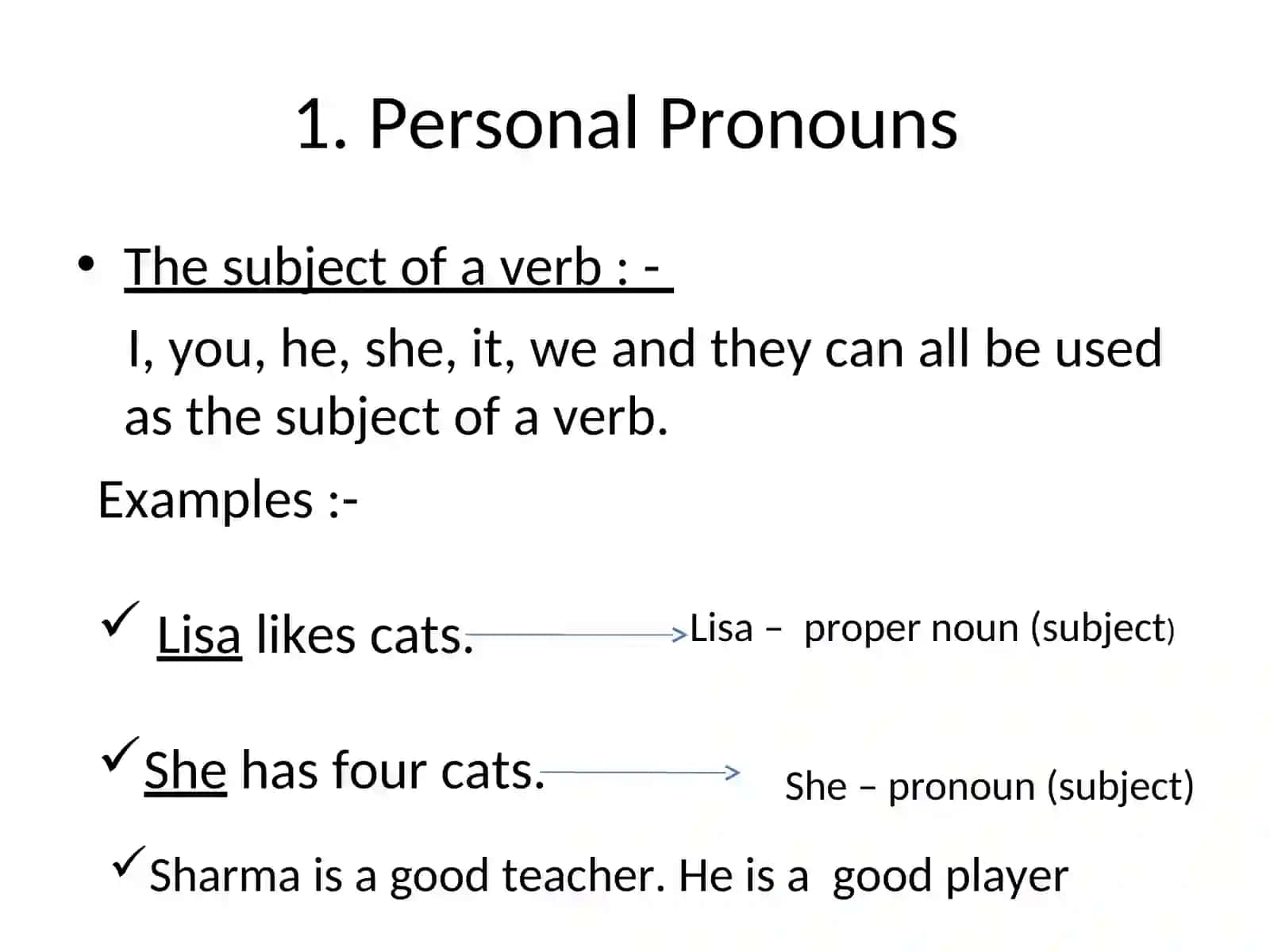 Personal Pronouns 4