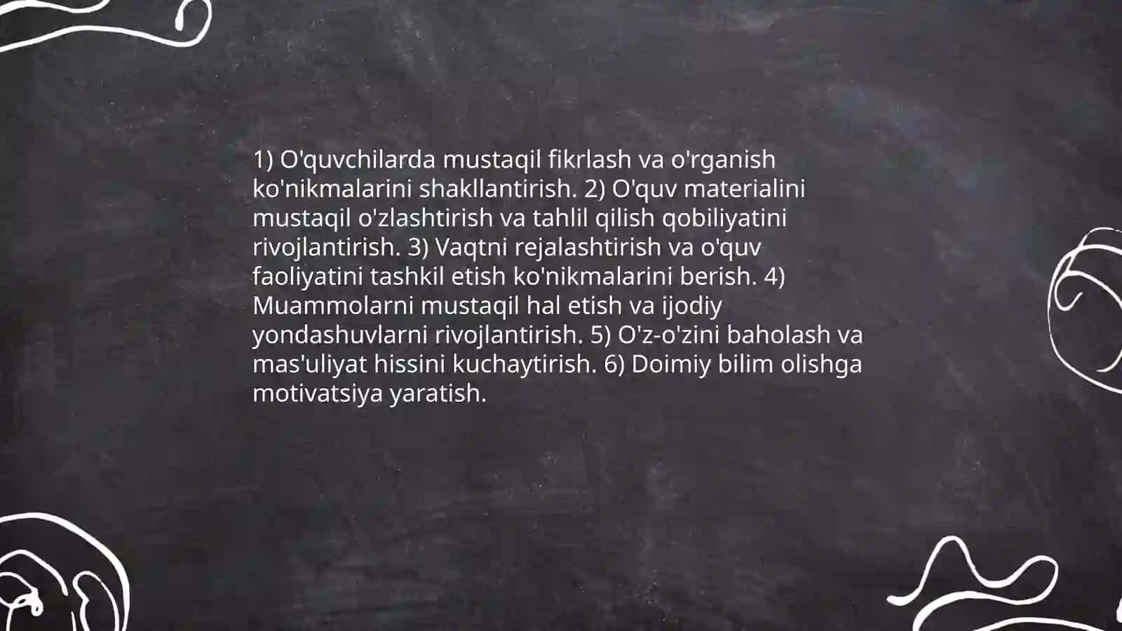 Mustaqil ta'limning maqsadi, vazifasi 4