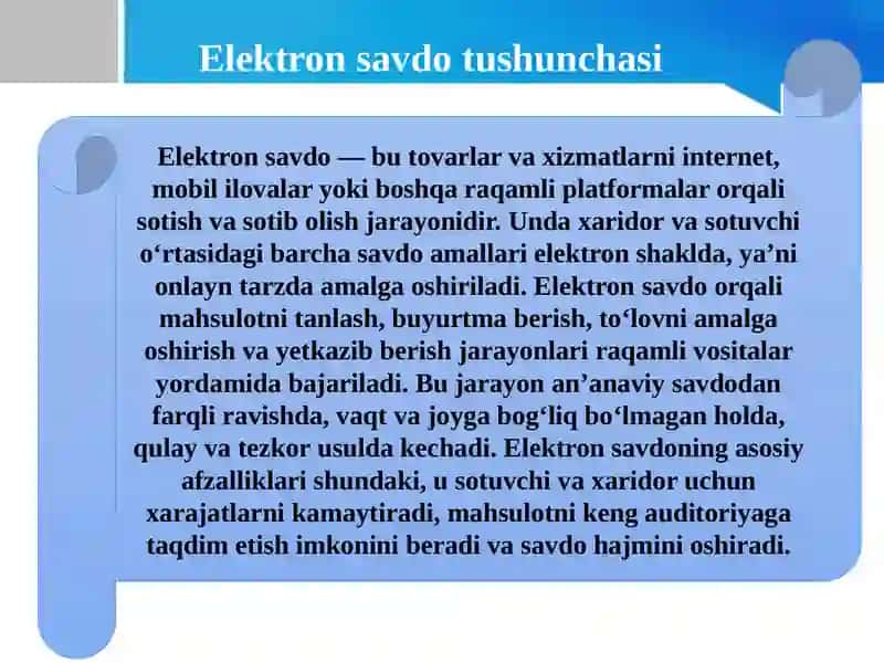Elektronsavdo va Biznes 4