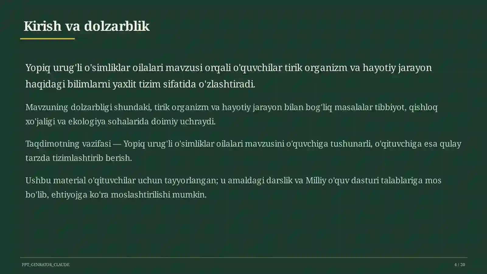 Yopiq urug'li o'simliklar oilalari (6-sinf) 4