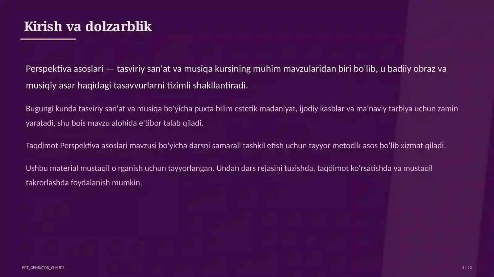 Perspektiva asoslari (5-sinf) 4