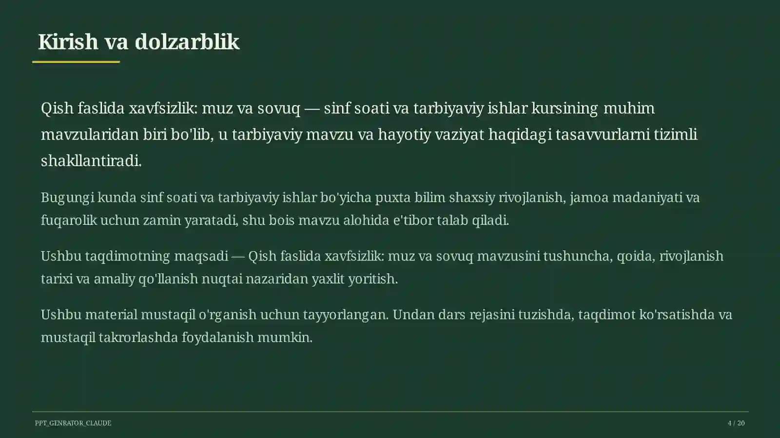 Qish faslida xavfsizlik: muz va sovuq 4