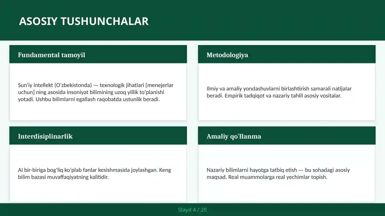 Sun'iy intellekt (O'zbekistonda) — texnologik jihatlari [menejerlar uchun] 4