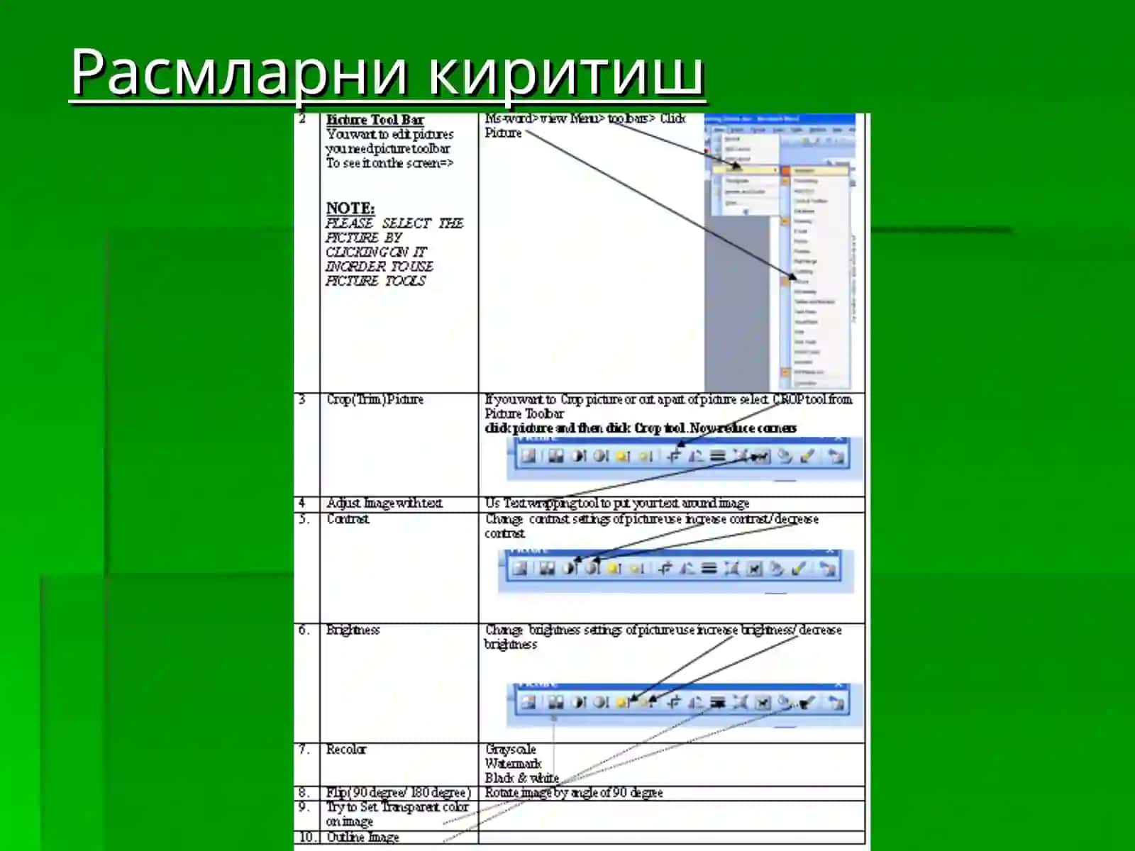 MS WORDойнаси 4