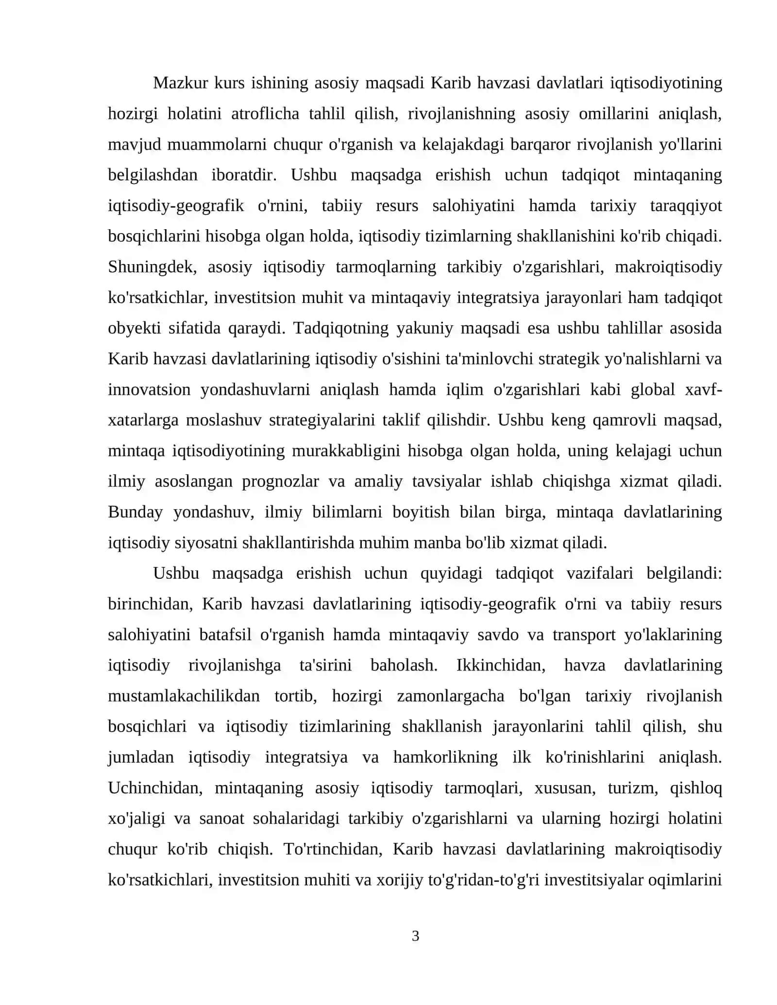Karib havzasi davlatlari iqtisodiyotining rivojlanishi 4