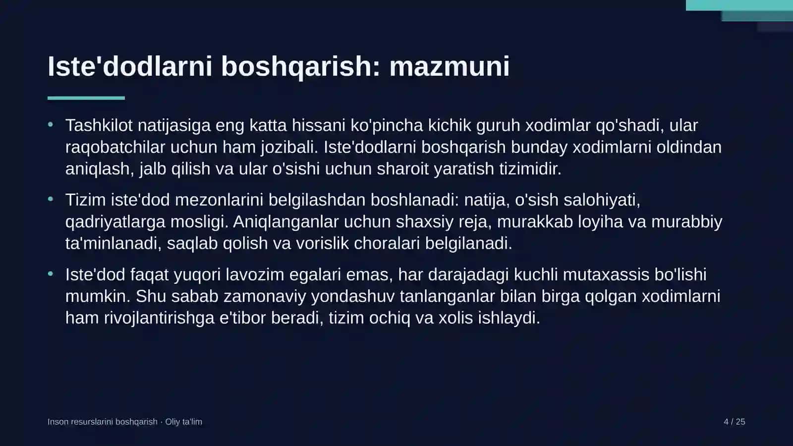 Zargarlik ustaxonalarida iste'dodlarni boshqarish 4