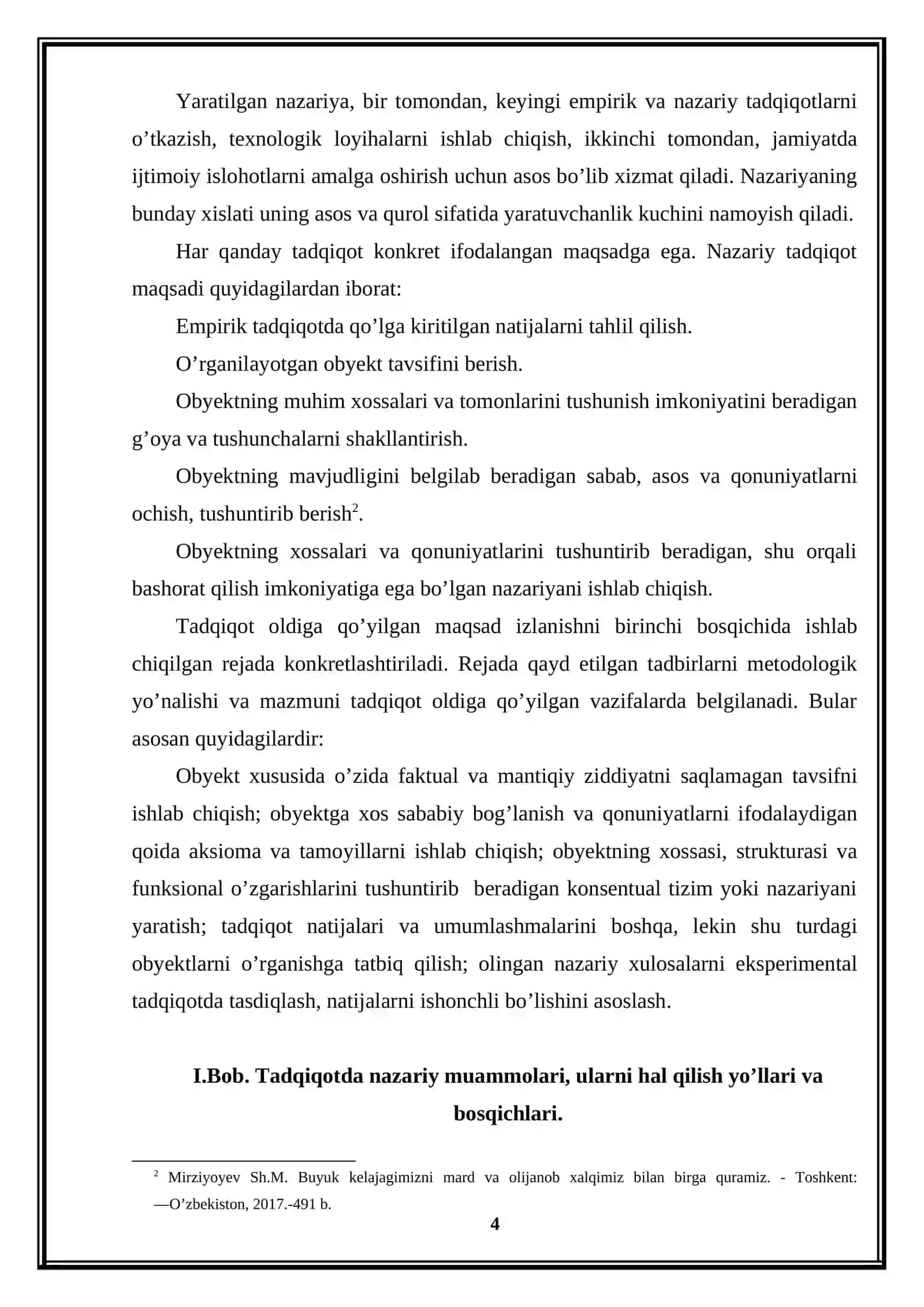 SOTSILOGIYA YO‘NALISHI MUSTAQIL ISH 4