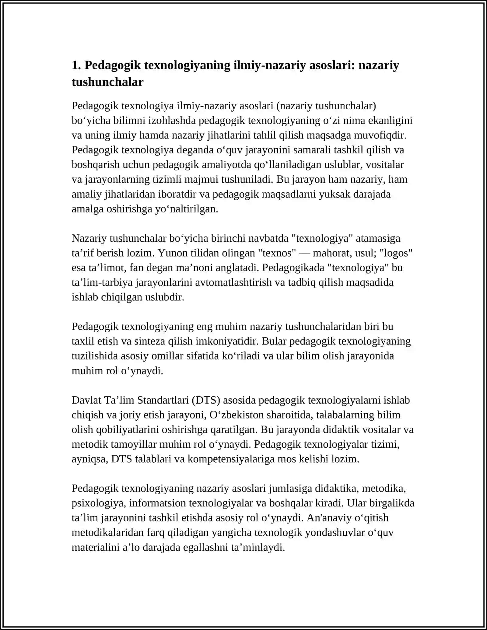 PEDAGOGIK TEXNOLOGIYANING ILMIY-NAZARIY ASOSLARI 4