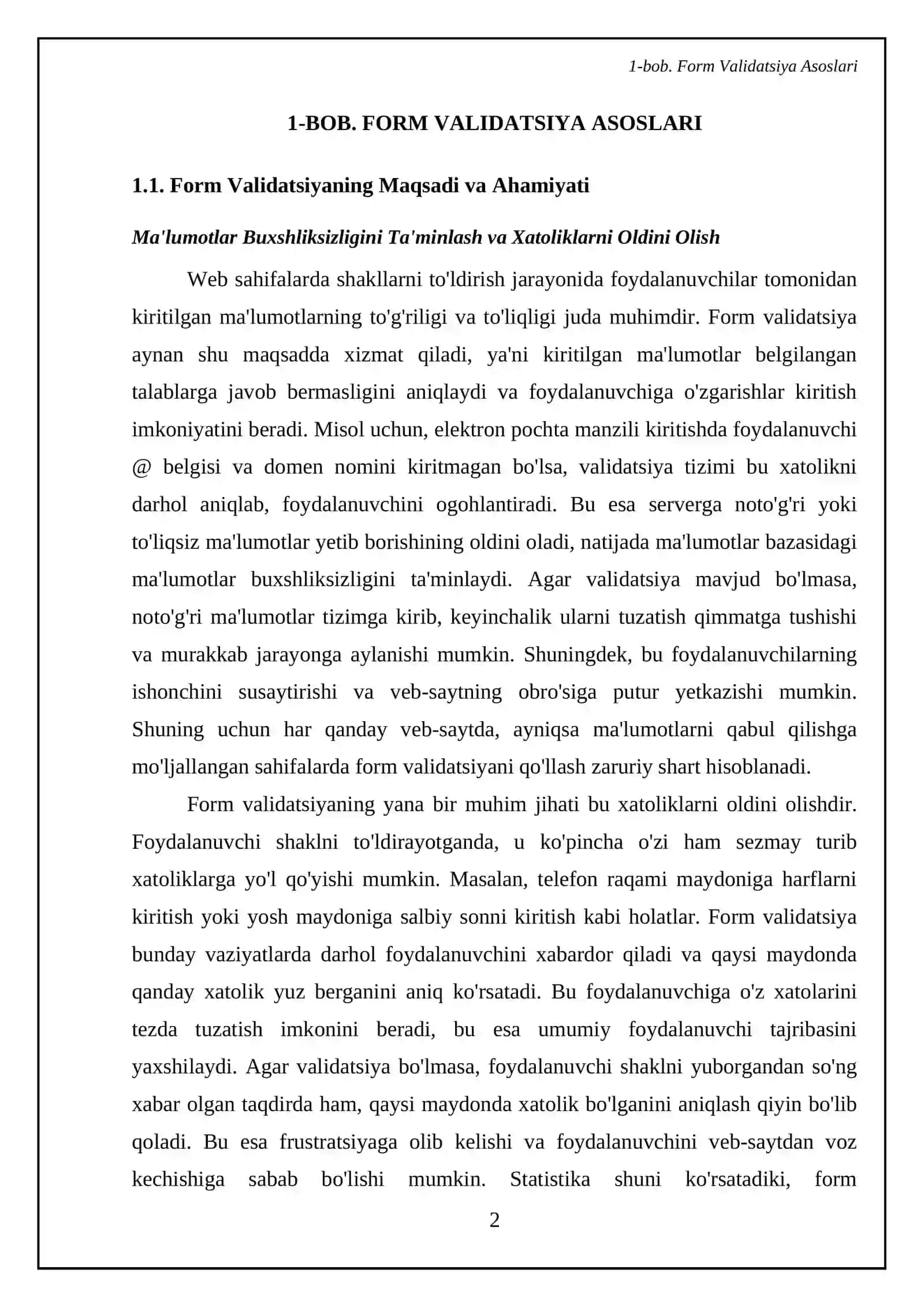 Web sahifalarda form validatsiya 4