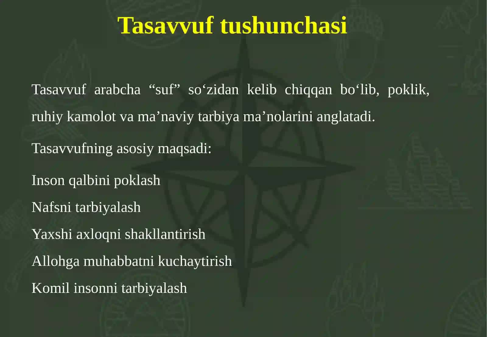 Yangi davr Sharq tasavvufi 4