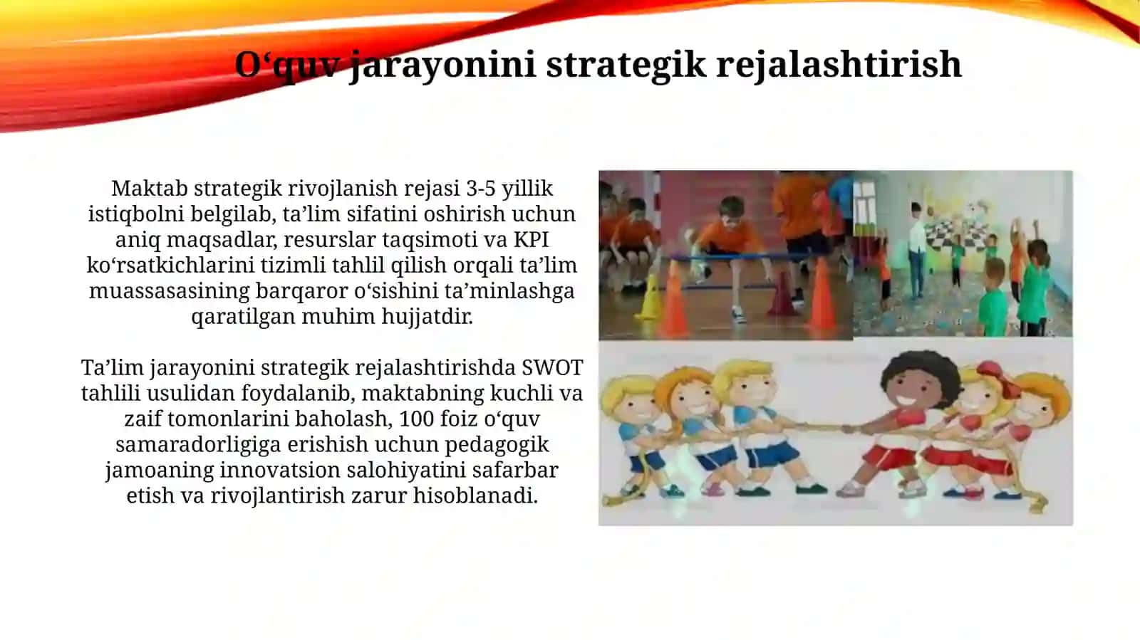 Maktabning o‘quv tarbiyasi ishlariga rahbarlik. Maktab ishini rejalashtirish 4