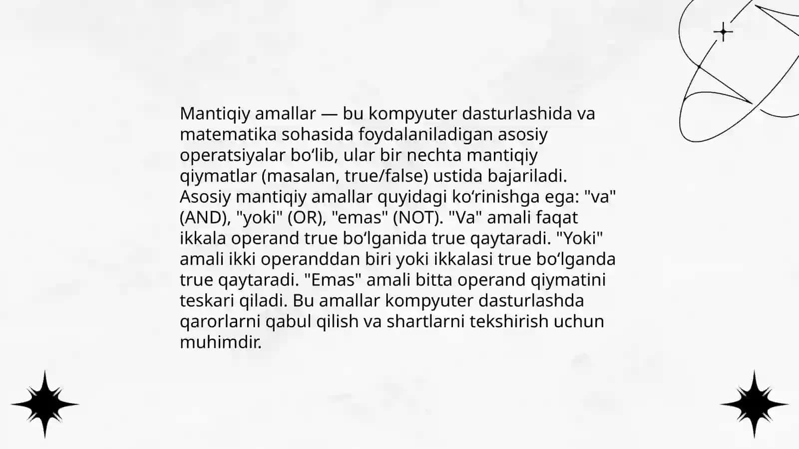 Mashina amallari 4