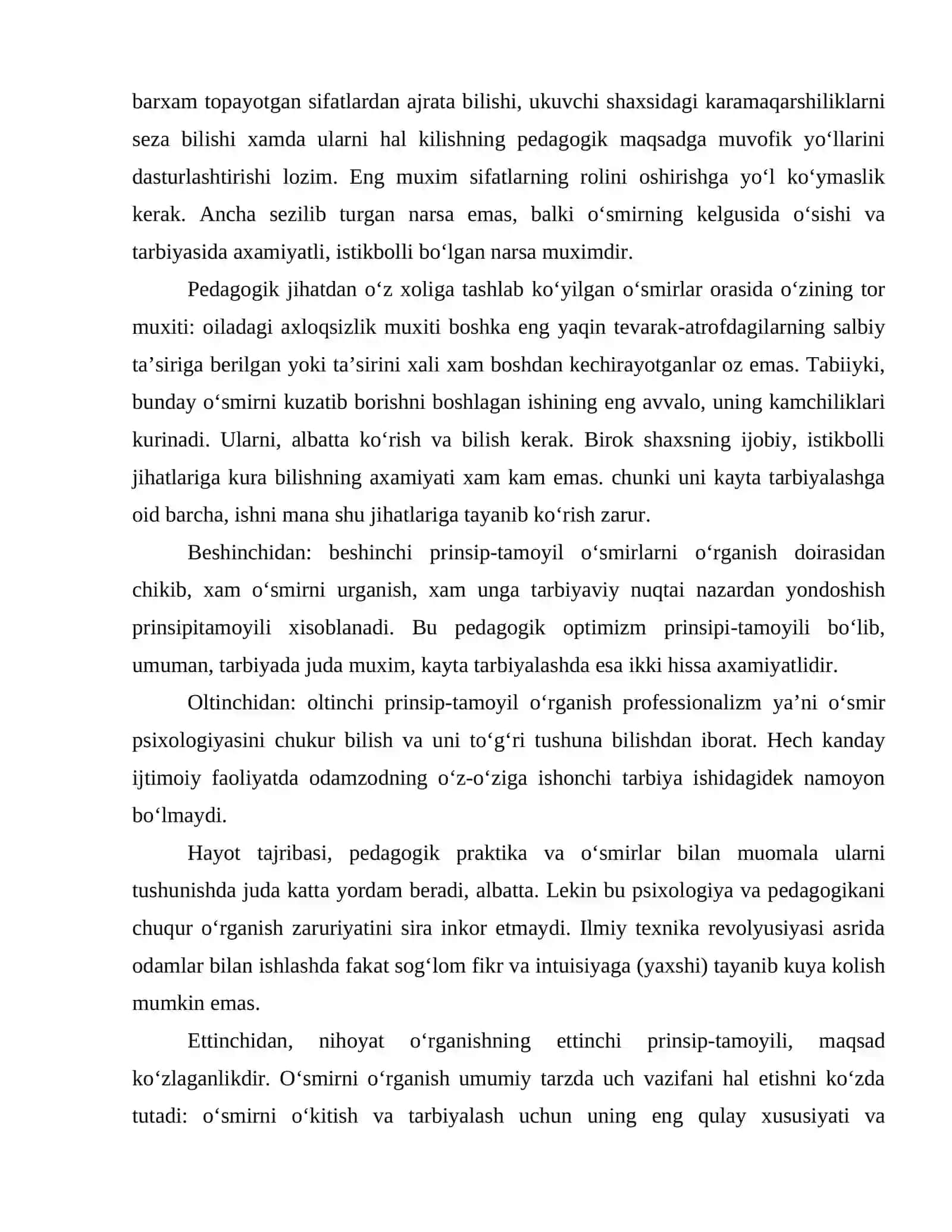 Tarbiyasi qiyin oʻsmirlarni oʻrganish tamoyillari 4