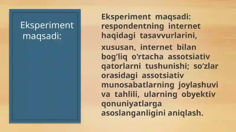 Assotsiativeksperiment 4