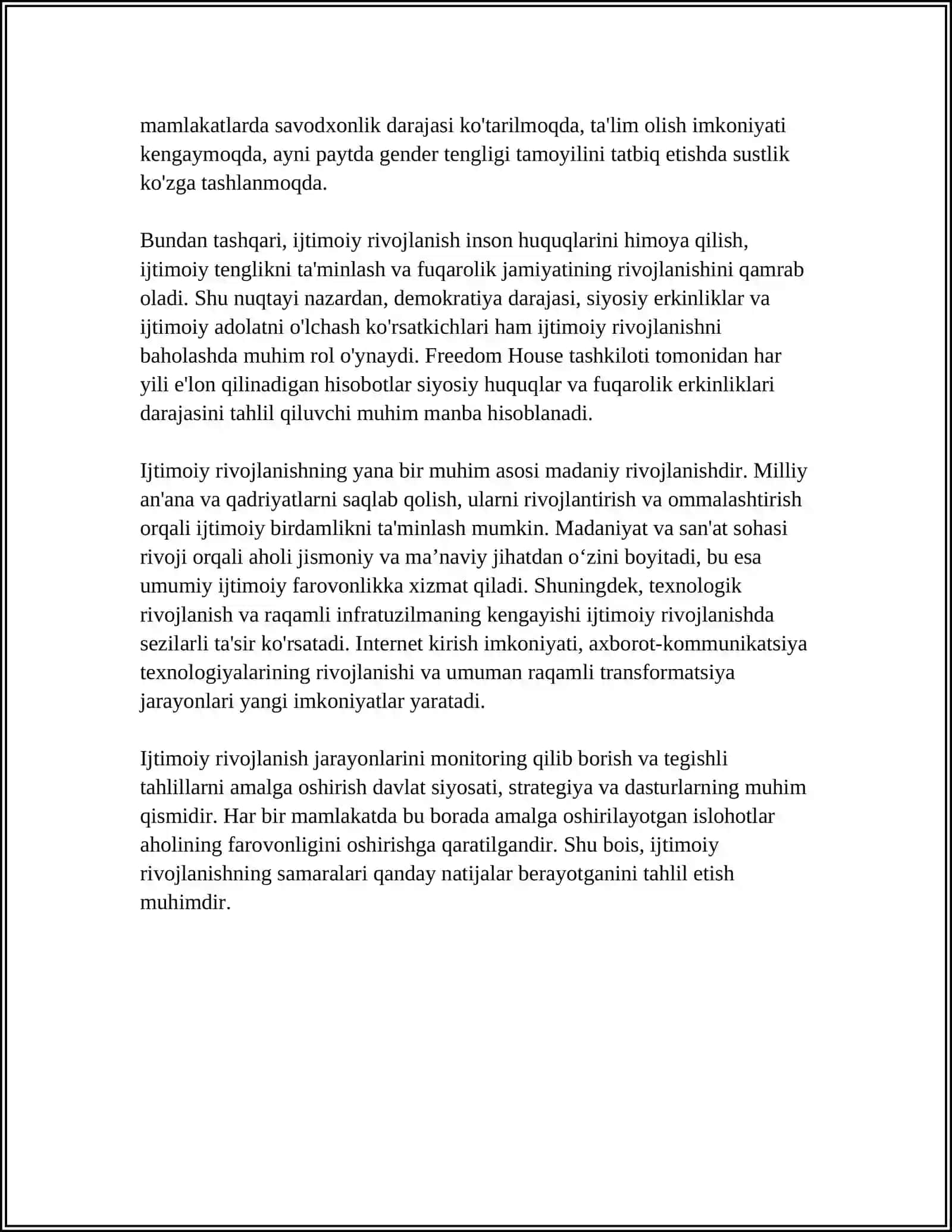 IJTIMOIY RIVOJLANISHNING NAZARIY ASOSLARI 4