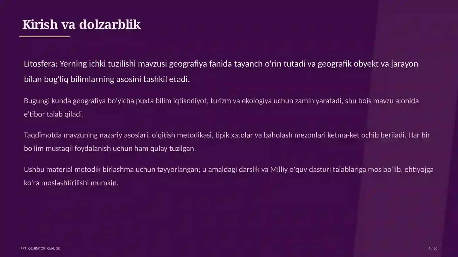 Litosfera: Yerning ichki tuzilishi (5-sinf) 4