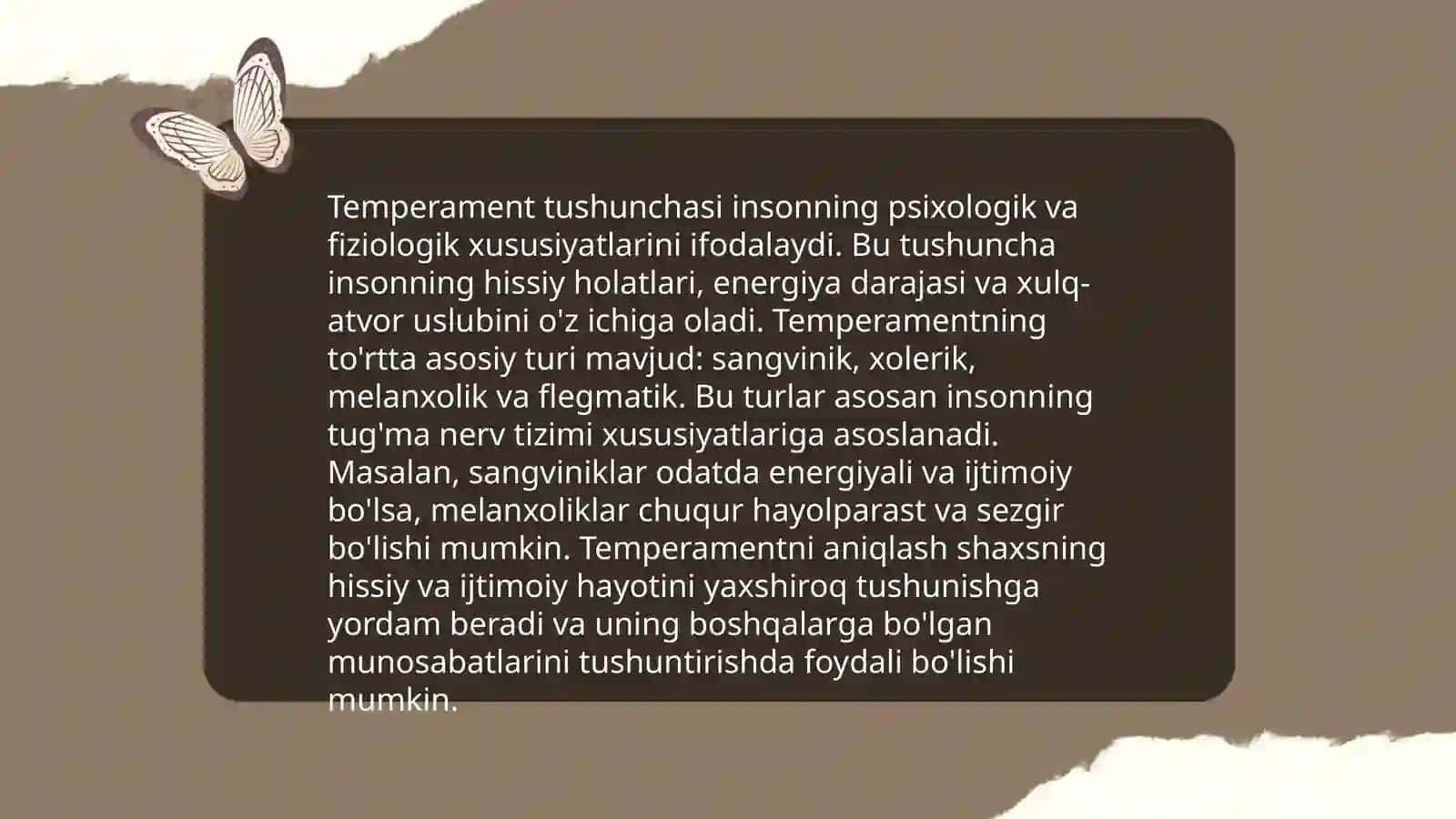 Xarakter va temperament o`rtasidagi farq. Xarakterning shakllanishi 4