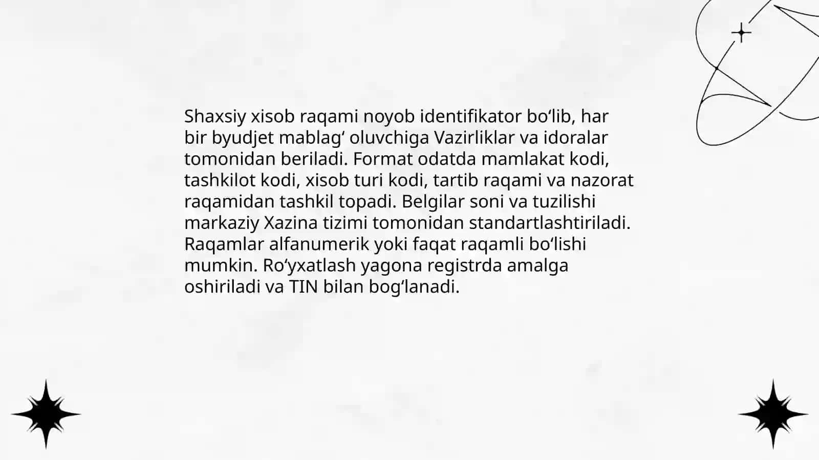 Byudjetdan mablağ oluvchilarning shaxsiy xisob raqamlari 4