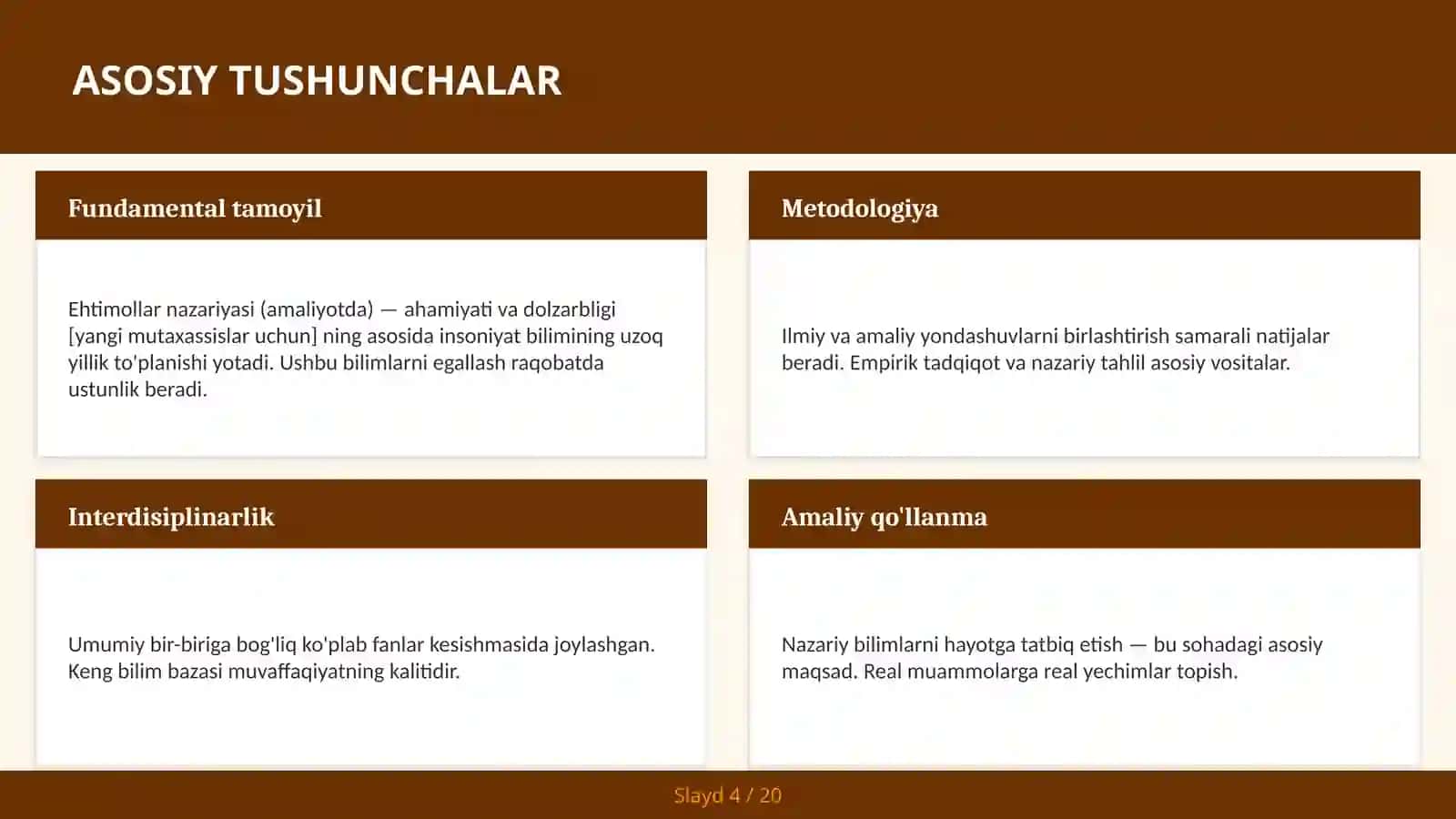 Ehtimollar nazariyasi (amaliyotda) - ahamiyati va dolzarbligi [yangi mutaxassislar uchun] 4