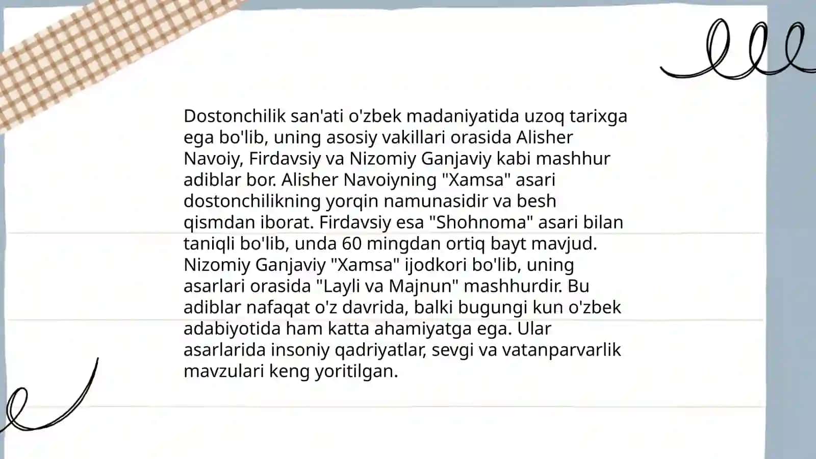 Dostonchilik maktablarining tarixi 4