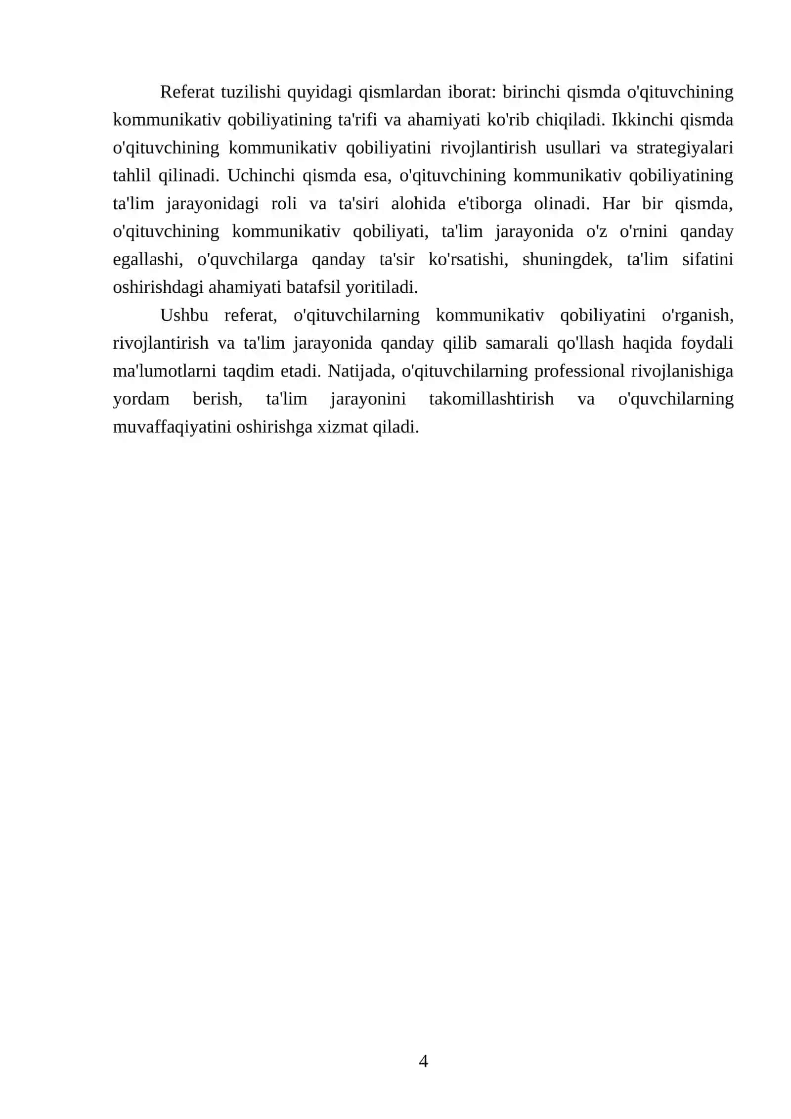 Oʻqituvchining kommunikativ qobiliyati 4