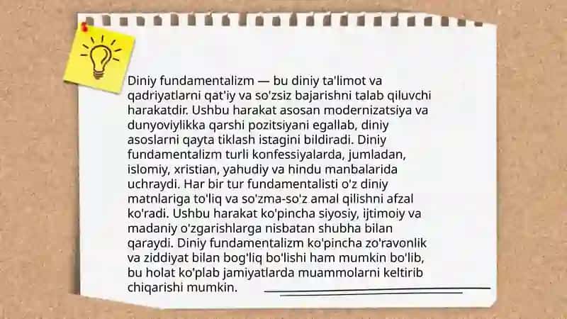 Terrorizm fundamentalizm va aqidaparastlik tushunchalari 4
