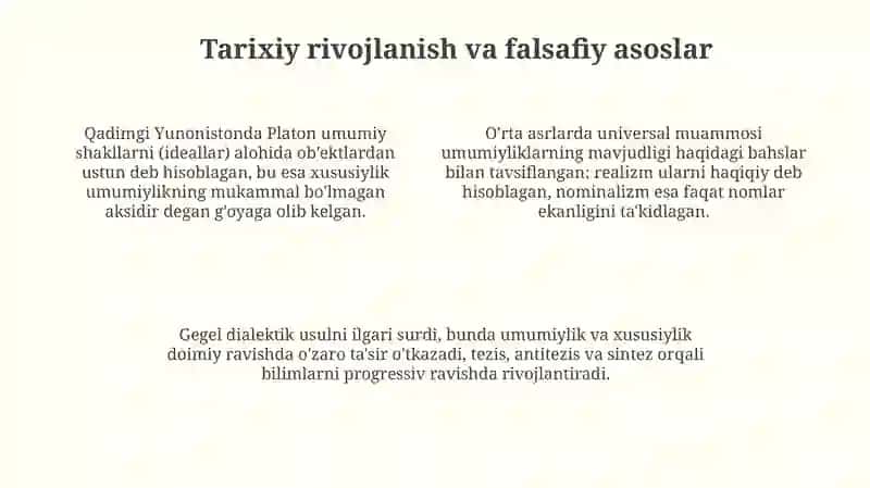 Umumiylik va xususiylik dialektikasi 4