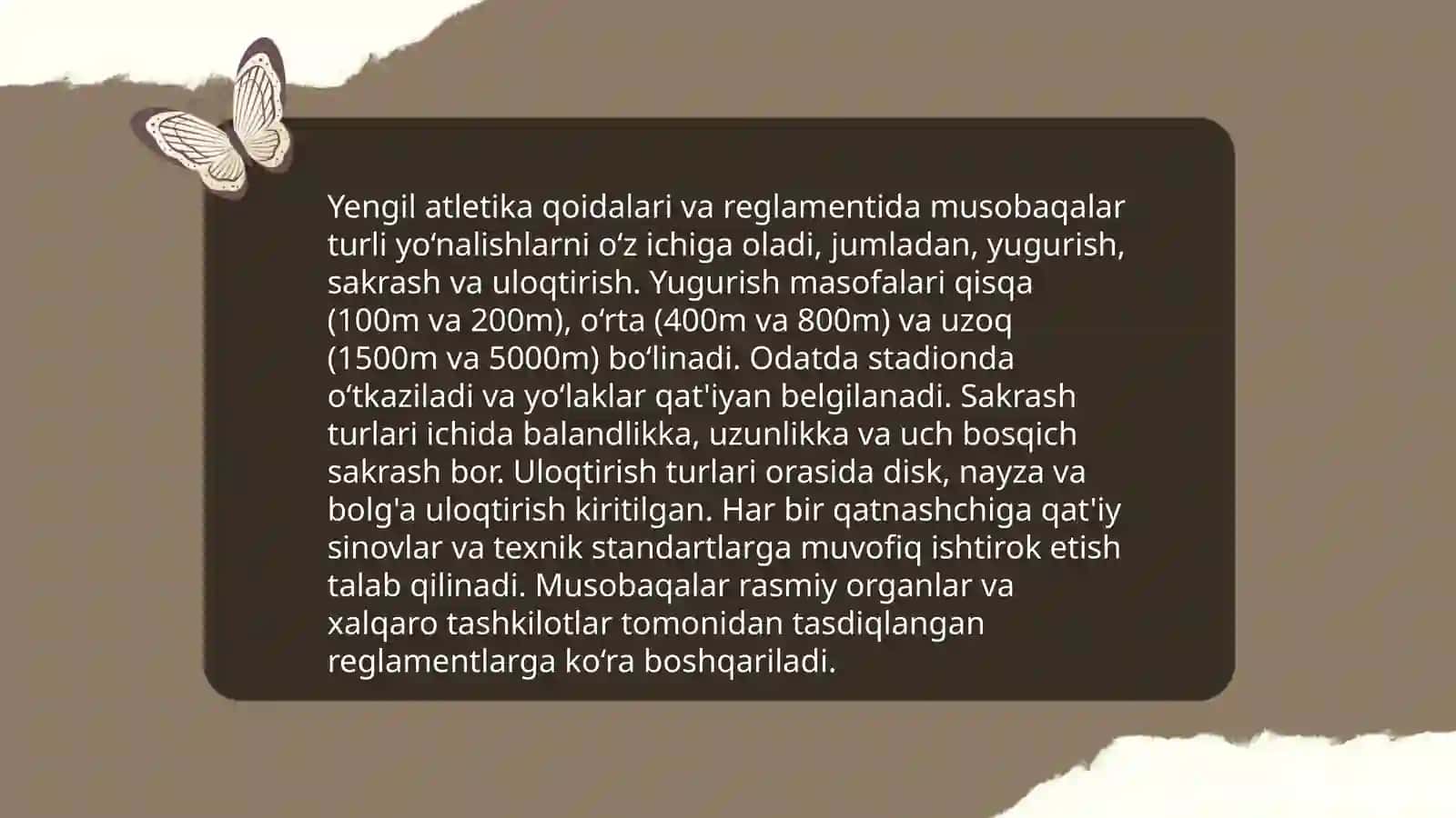 Yengil atletika musobaqa qoidalari, musobaqalarni tashkil etish va o’tkazish tizimlari 4