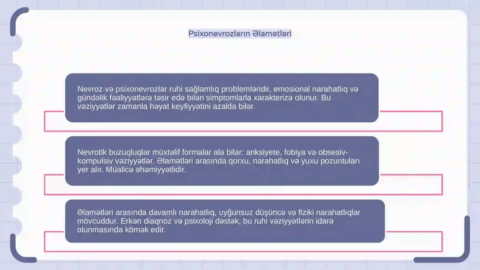 Nevroz, Psixonevroz, Nevrotik Buzoqliklar 4