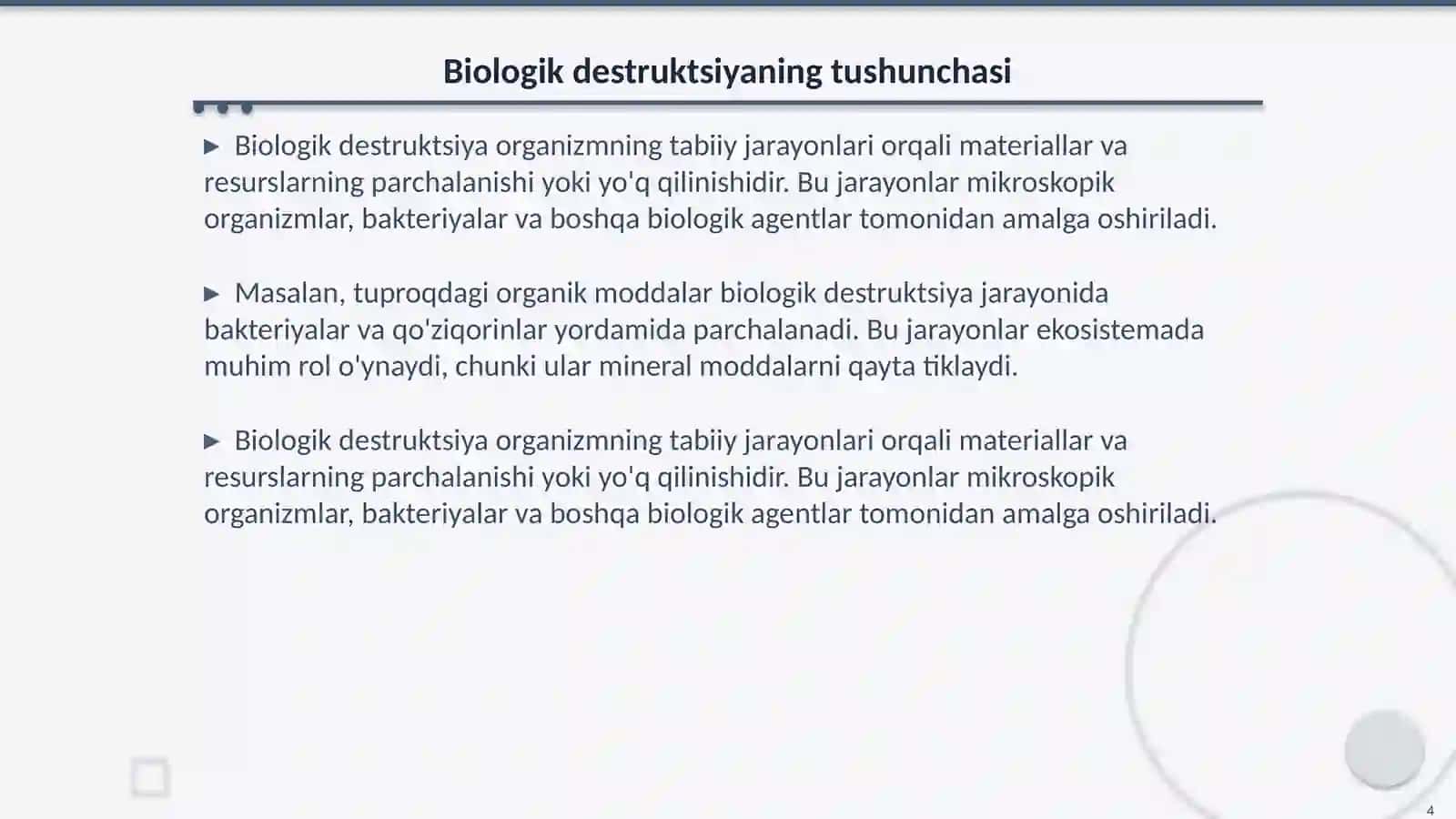 Fizik-mехаnik dеstruktsiya vа biоlоgik dеstruktsiya 4