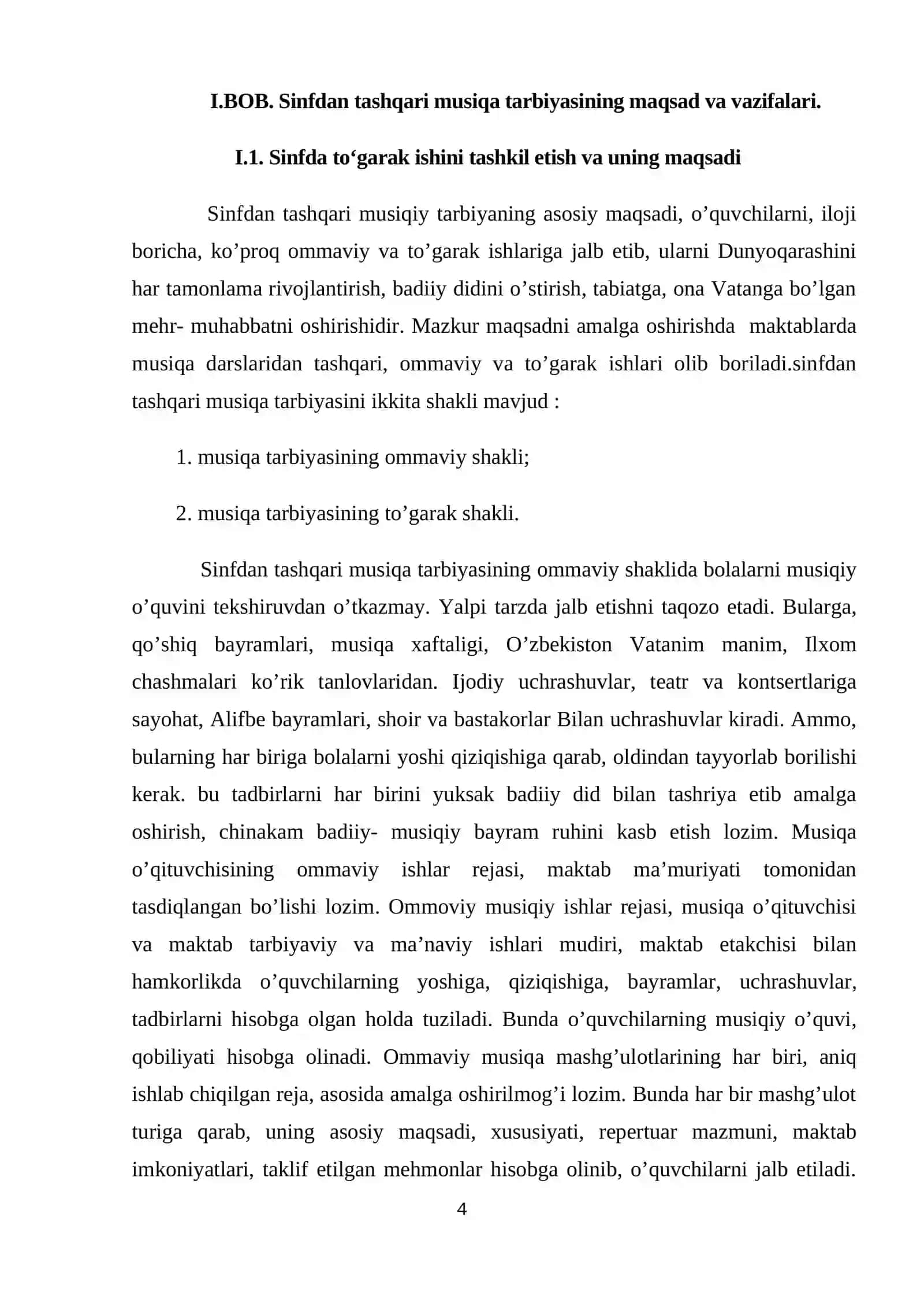 Sinfdan tashqari musiqa tadbirlarining maqsad va vazifalari 4