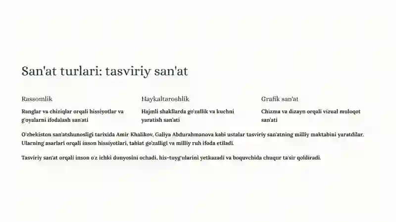 San'at va uning turlari 4