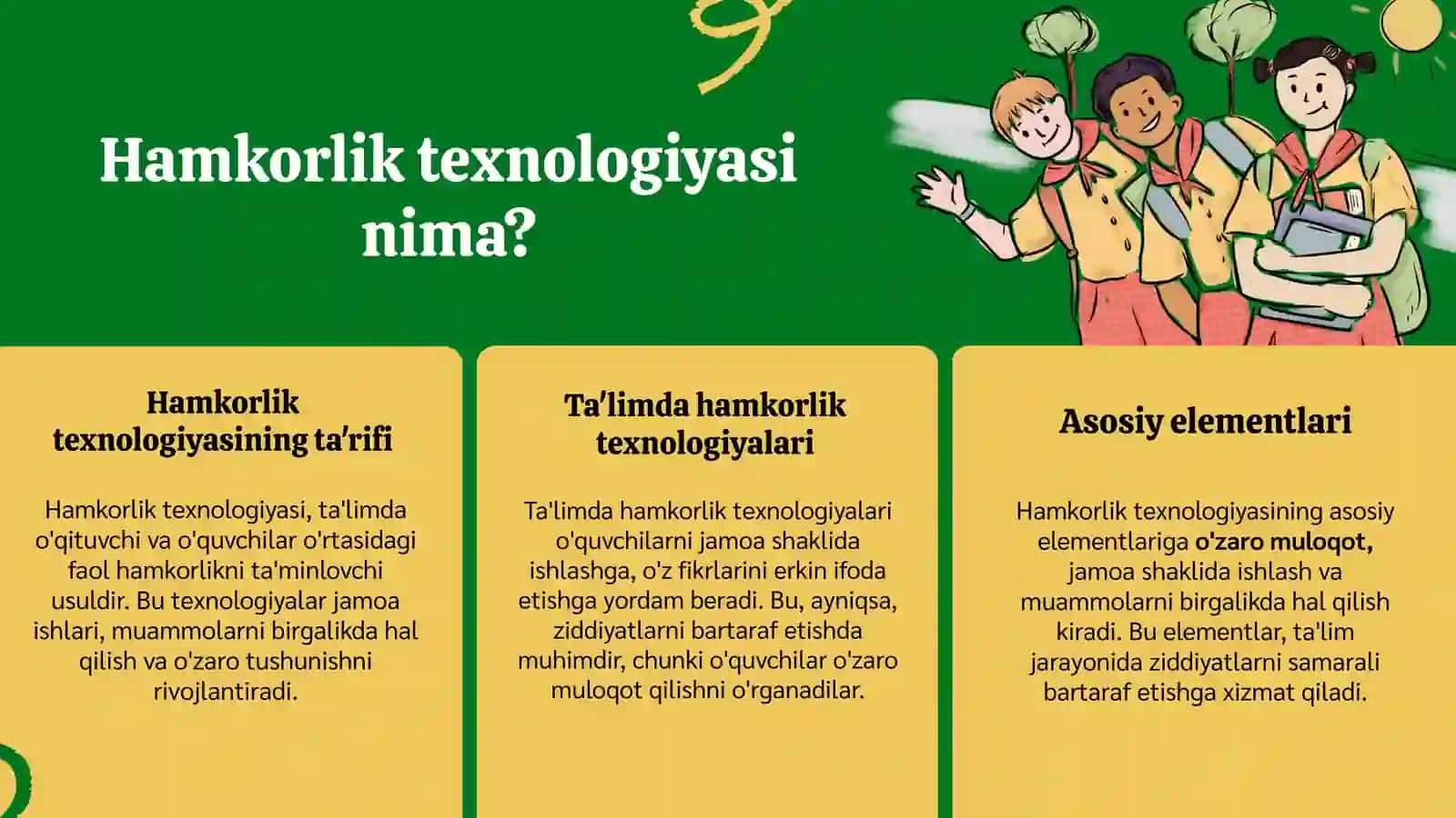 Boshlang‘ich ta’limda konfliktlarni bartaraf etishning hamkorlik texnologiyasi 4