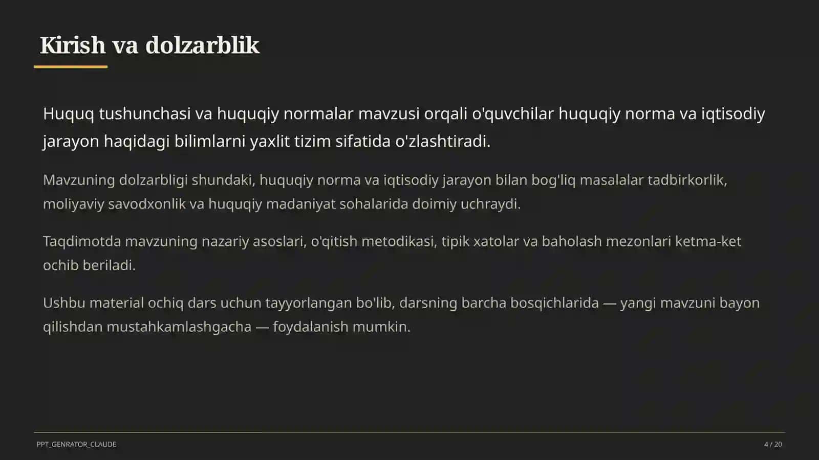 Huquq tushunchasi va huquqiy normalar (9-sinf) 4