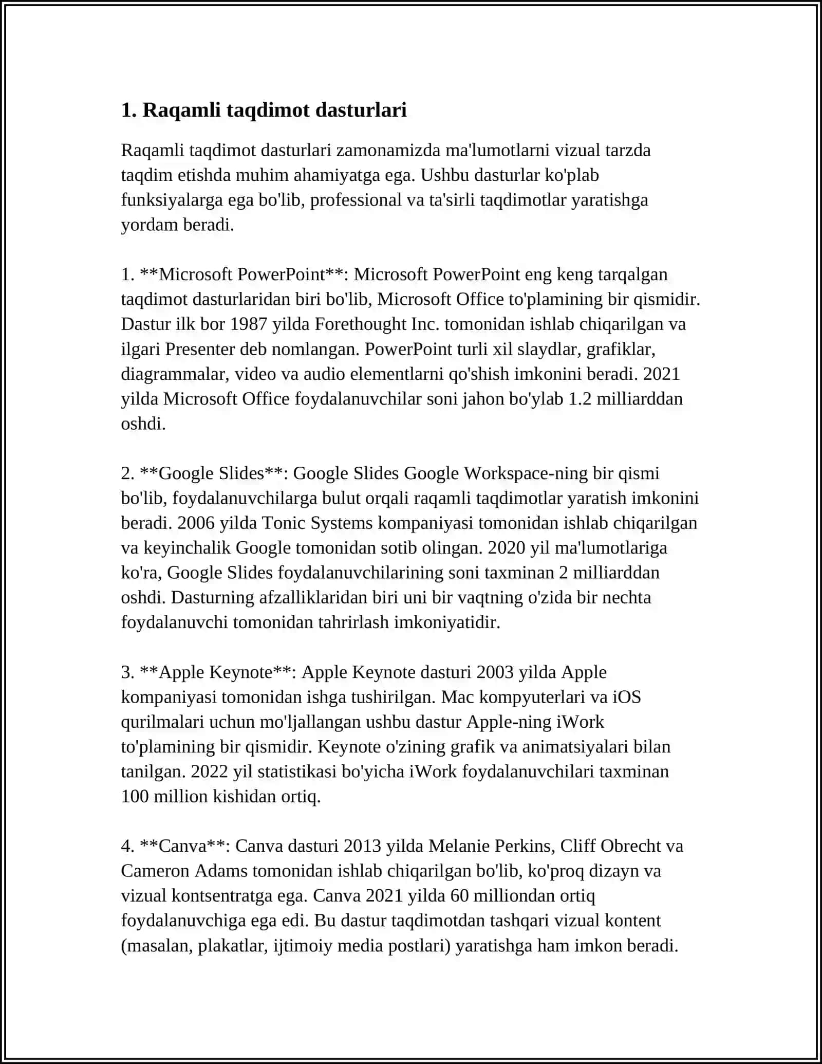 Microsoft PowerPoint 4
