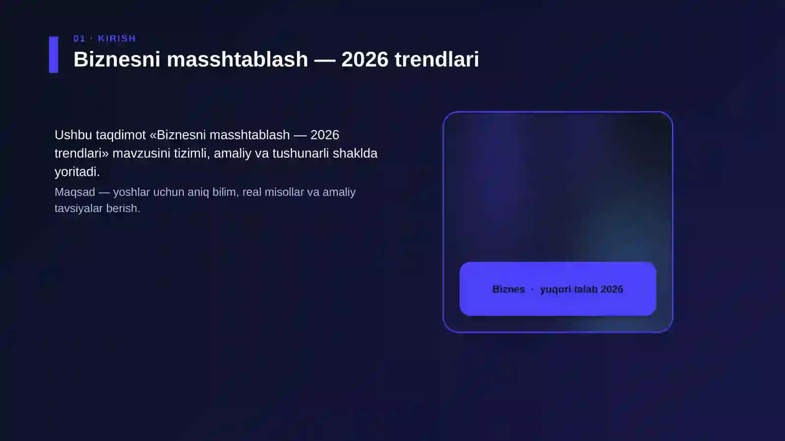Biznesni masshtablash — 2026 trendlari 4