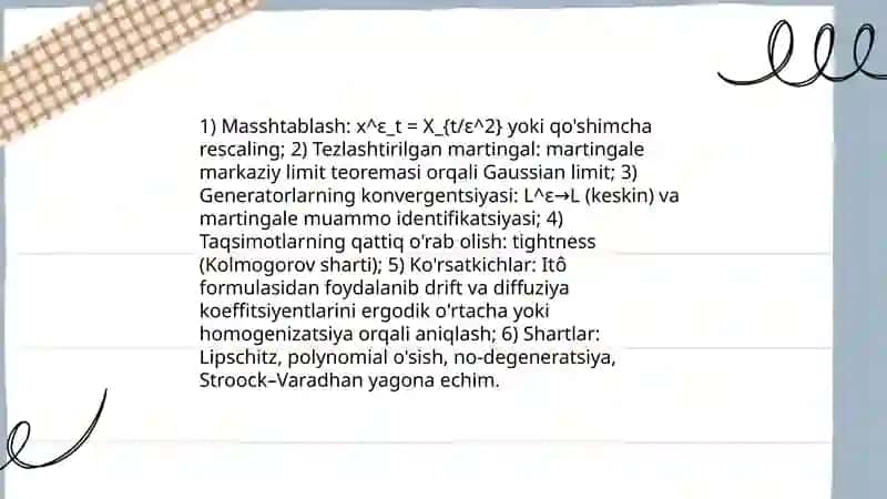 Diffuzion yaqinlashish modellariga doir masalalar yechish 4