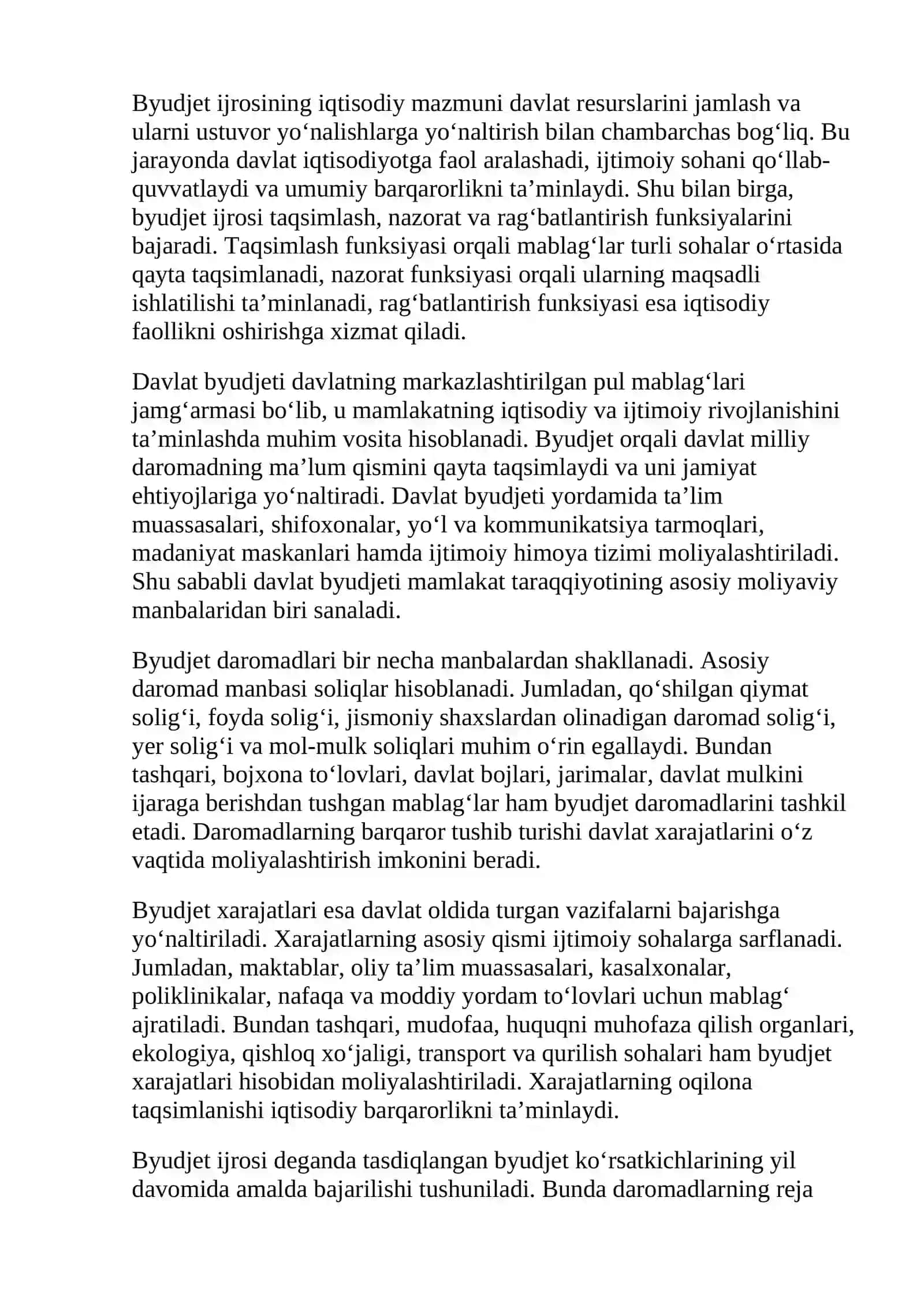 Byudjet ijrosi tahlili 4